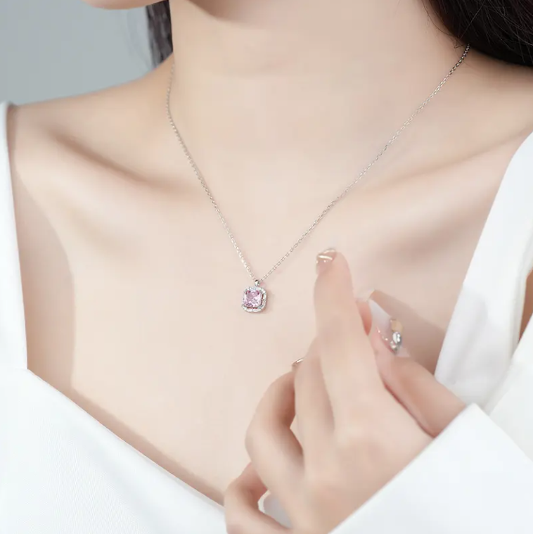 Pink Diamond Necklace